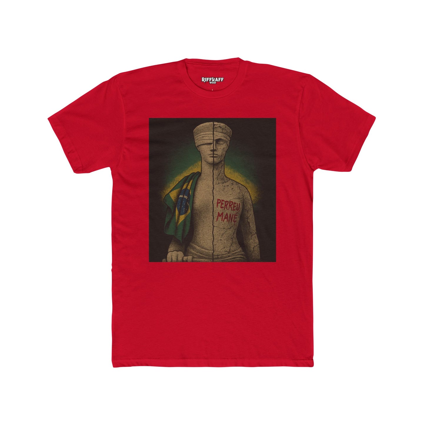 Brazilian Culture Unisex Cotton Crew Tee - Perreu Mane - Riff Raff Wear - Political Art