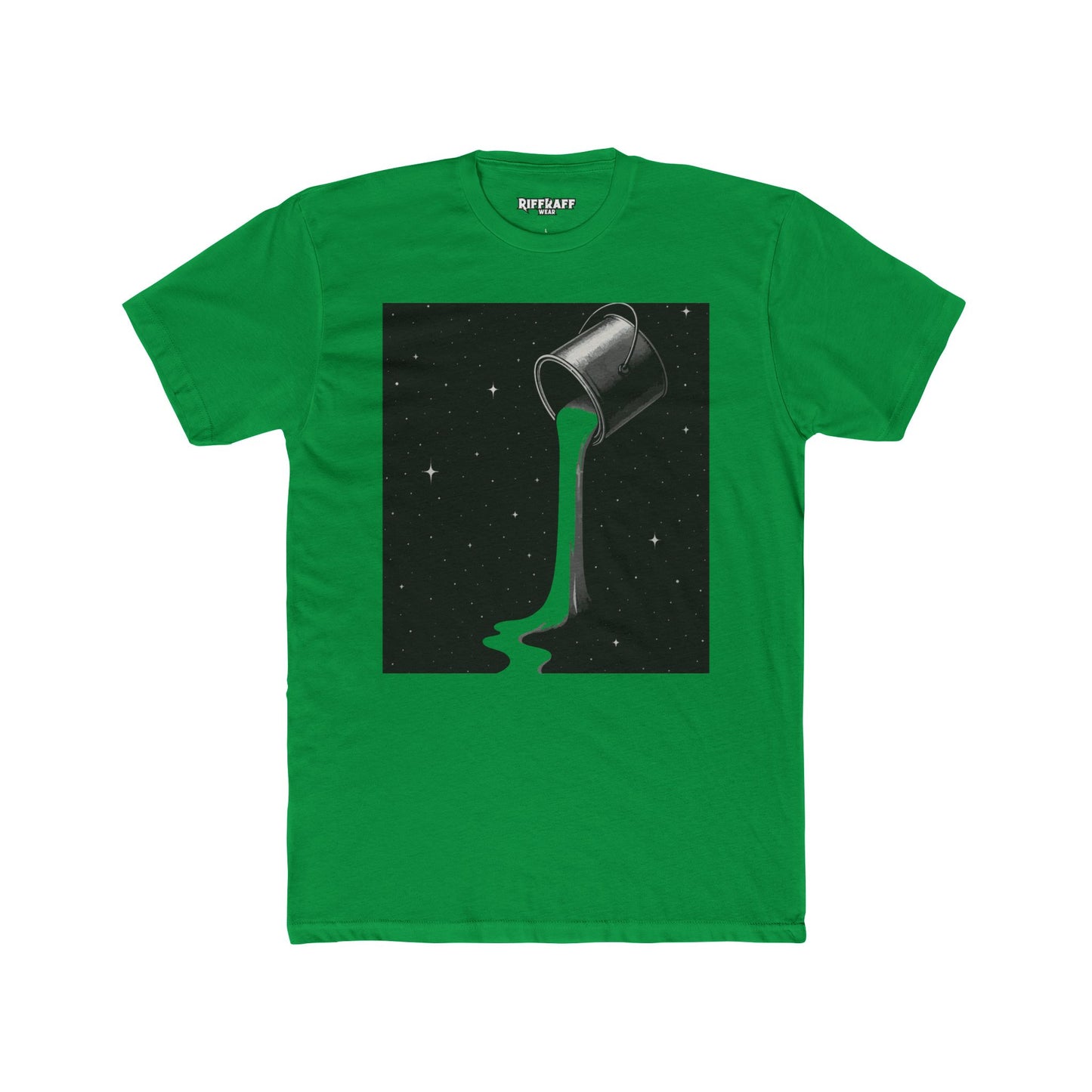 Cosmic Milk Unisex Cotton Crew Tee - Creative Graphic T-Shirt for Art Lovers - Riff Raff Wear