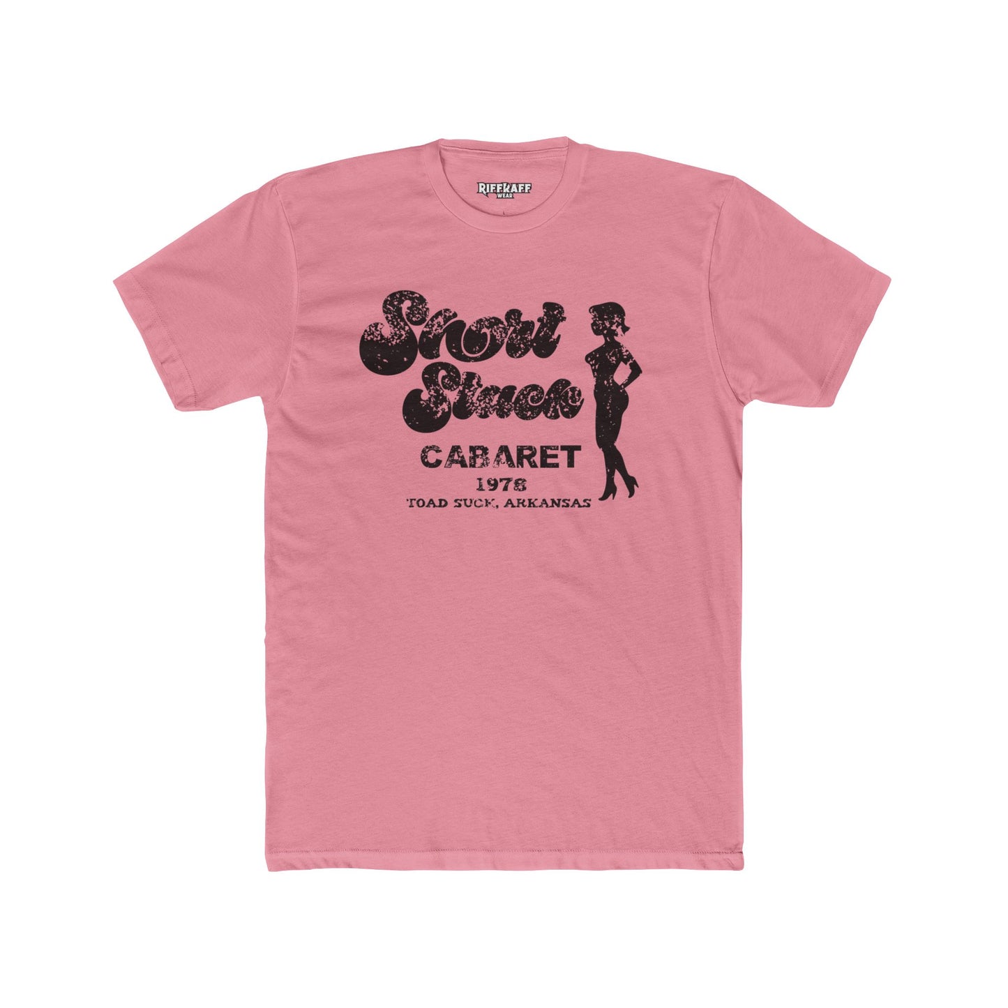 Funny Unisex Cotton Crew Tee - Short Stack in Toad Suck, AK - Riff Raff Underground