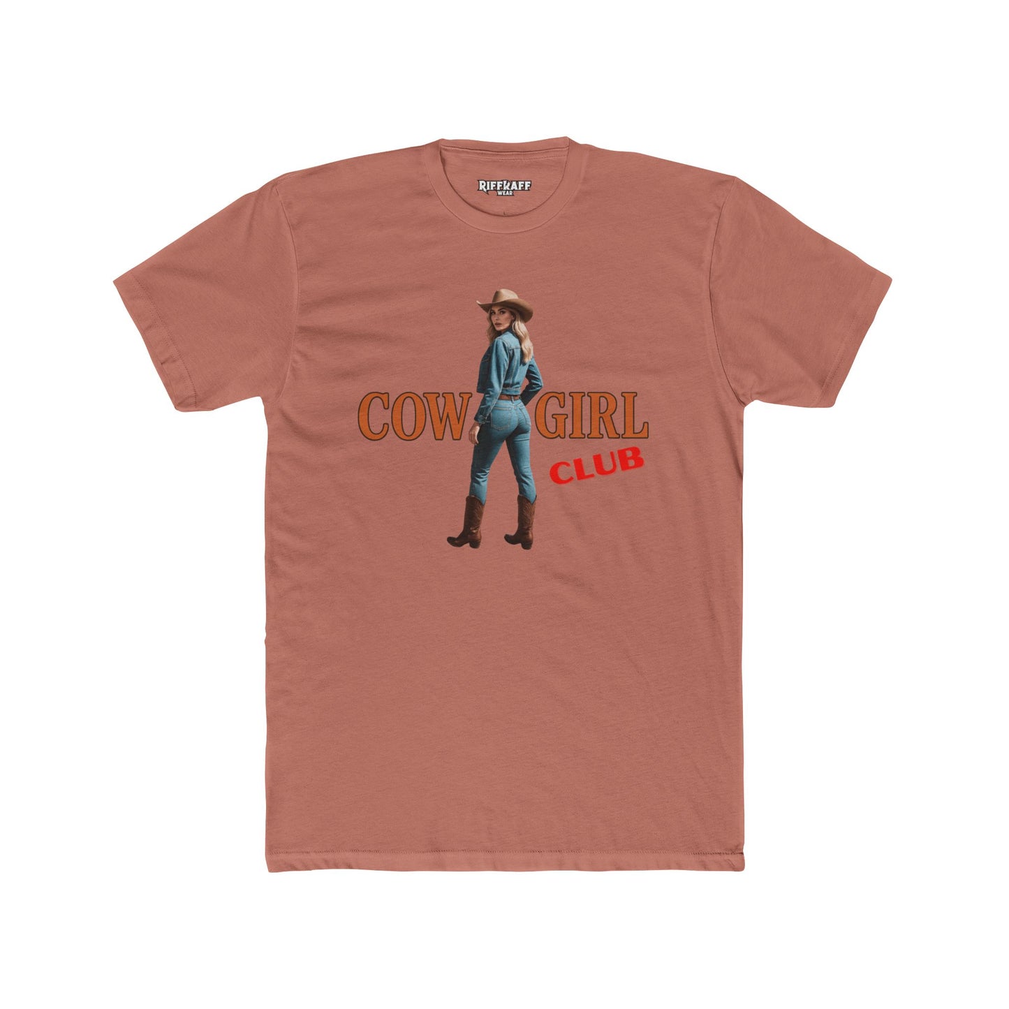 Vintage Cowgirl Graphic Unisex Cotton Crew Tee - Riff Raff Wear