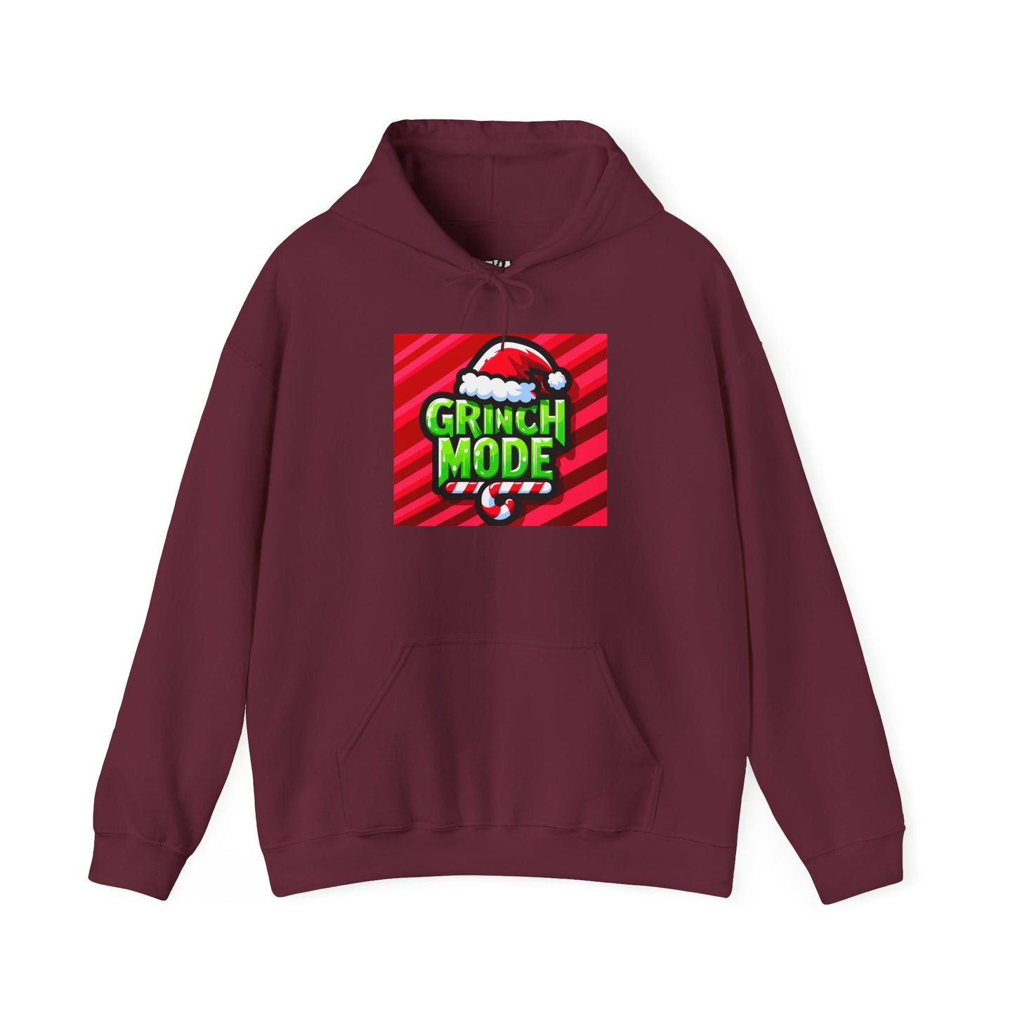 Festive Grinch Mode Hoodie - Cozy Holiday Apparel, Christmas Gift, Unisex Sweatshirt, Fun Winter Wear, Gift for Grinch Lovers - Riff Raff Wear