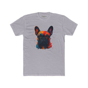 Colorful French Bulldog Unisex Cotton Crew Tee - Riff Raff Wear