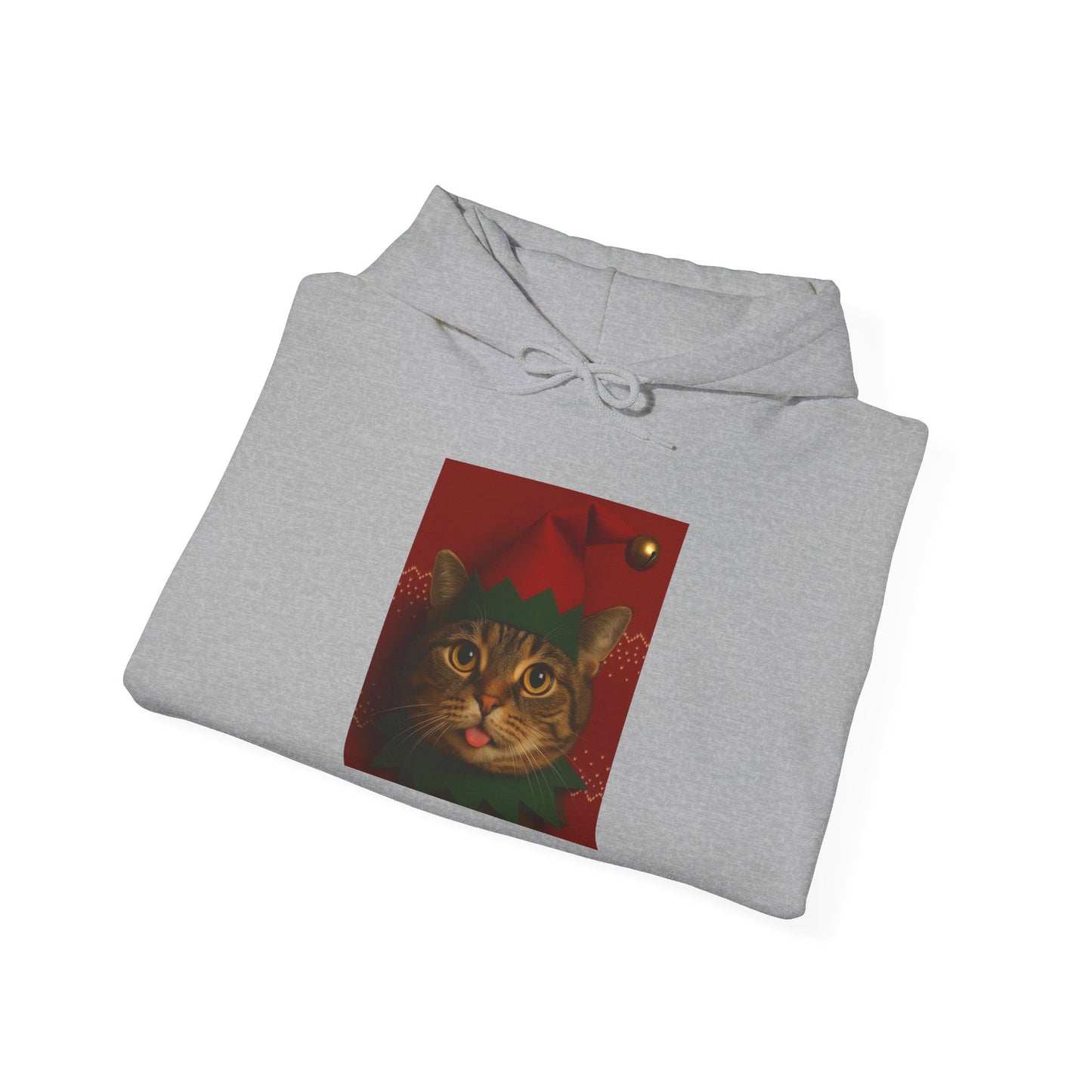Cat Lover Holiday Hoodie, Cozy Unisex Sweatshirt, Perfect Gift for Cat Enthusiasts, Ideal for Winter Celebrations, Cute Cat Design - Riff Raff Wear