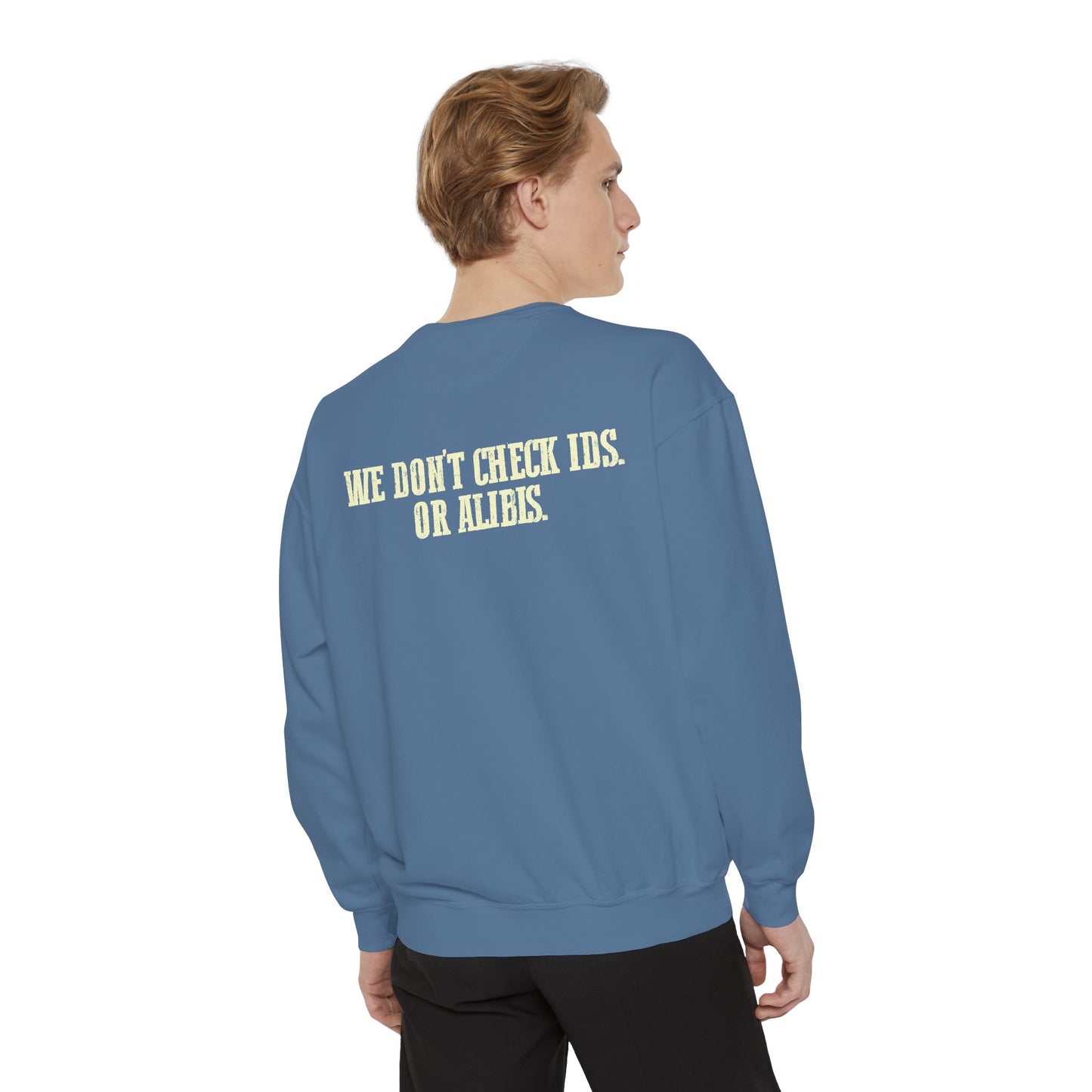 Funny Gator's Bar & Grill Sweatshirt | Unisex Garment-Dyed Crewneck - Riff Raff Wear