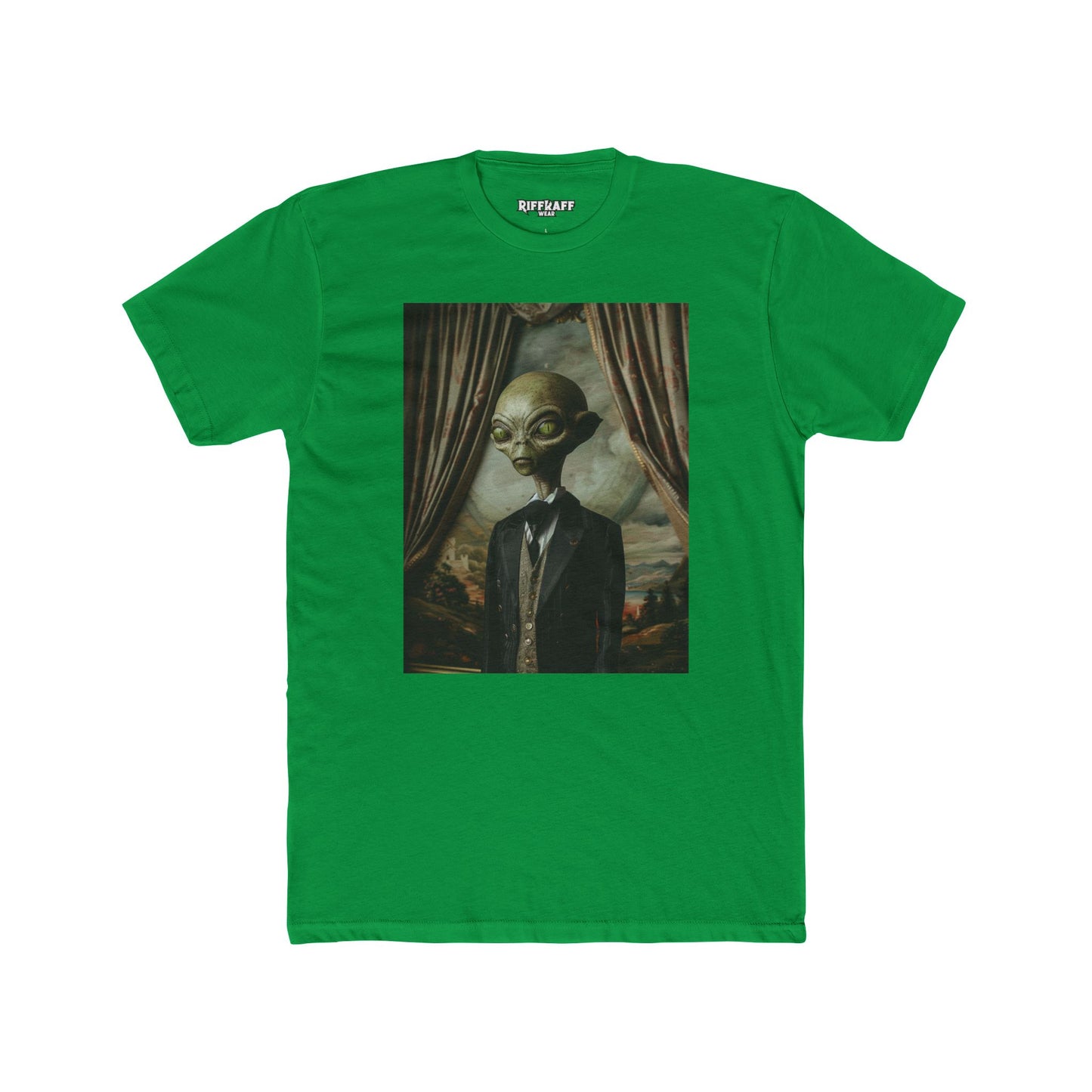 Alien Art Unisex Cotton Crew Tee - Stylish & Unique - Riff Raff Wear