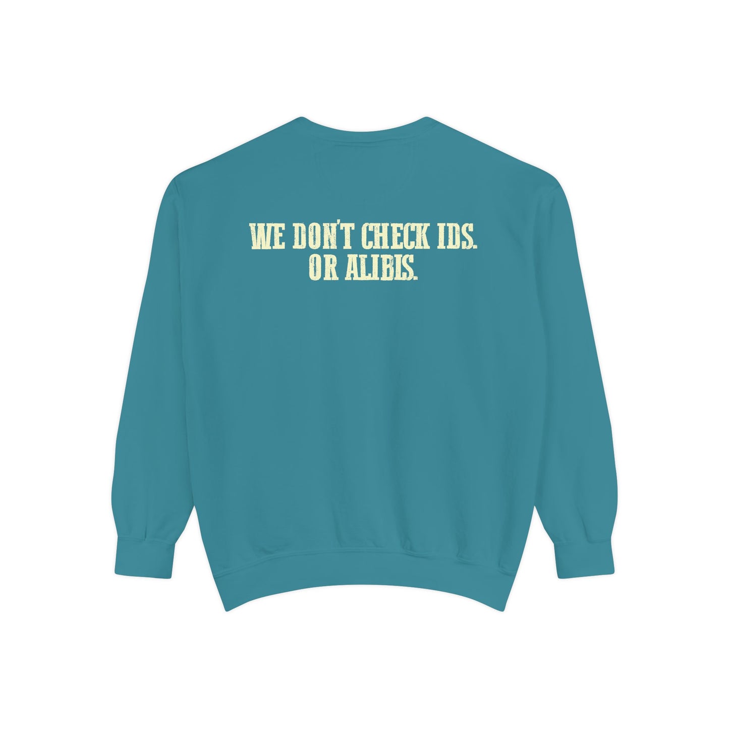Funny Gator's Bar & Grill Sweatshirt | Unisex Garment-Dyed Crewneck - Riff Raff Wear