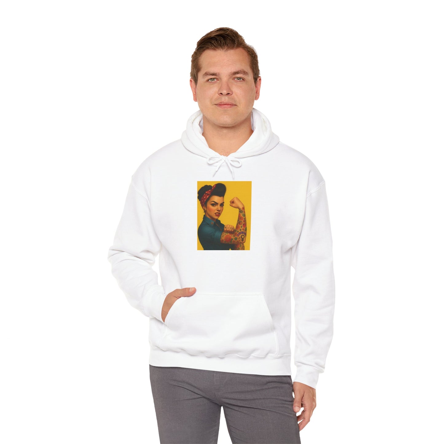 Empowering Feminist Hoodie | Unisex Heavy Blend™ Sweatshirt - Riff Raff Wear