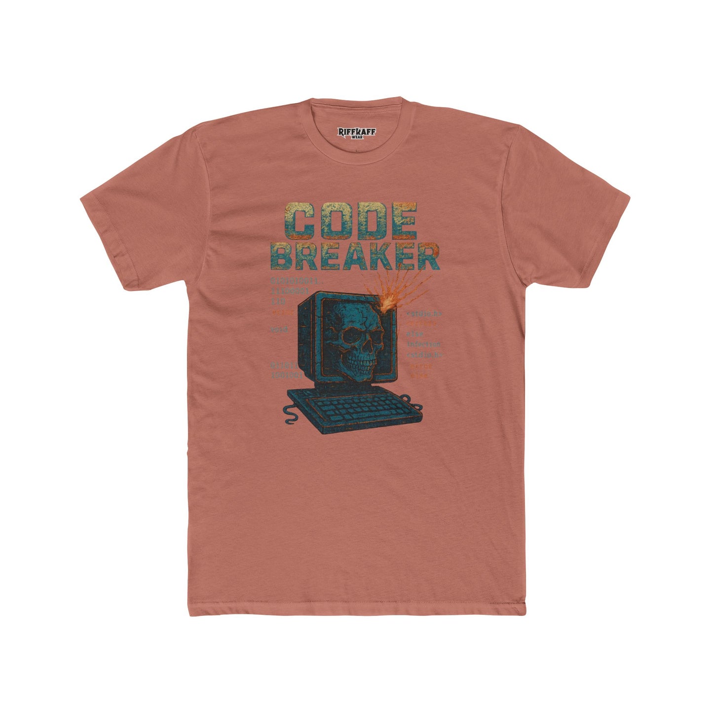 Unisex Cotton Crew Tee - Code Breaker Graphic Tee for Tech Lovers