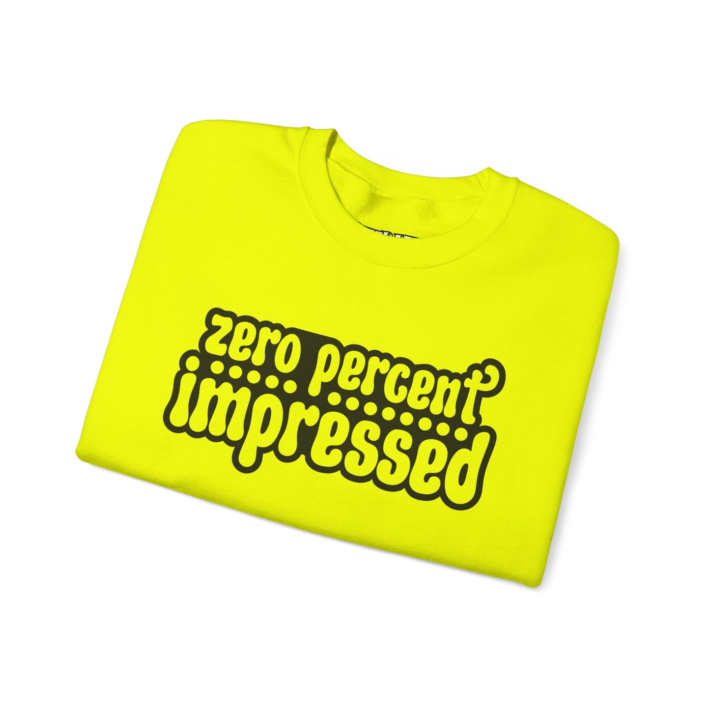 Unisex Heavy Blend™ Crewneck Sweatshirt - "Zero Percent Impressed" - Riff Raff Wear