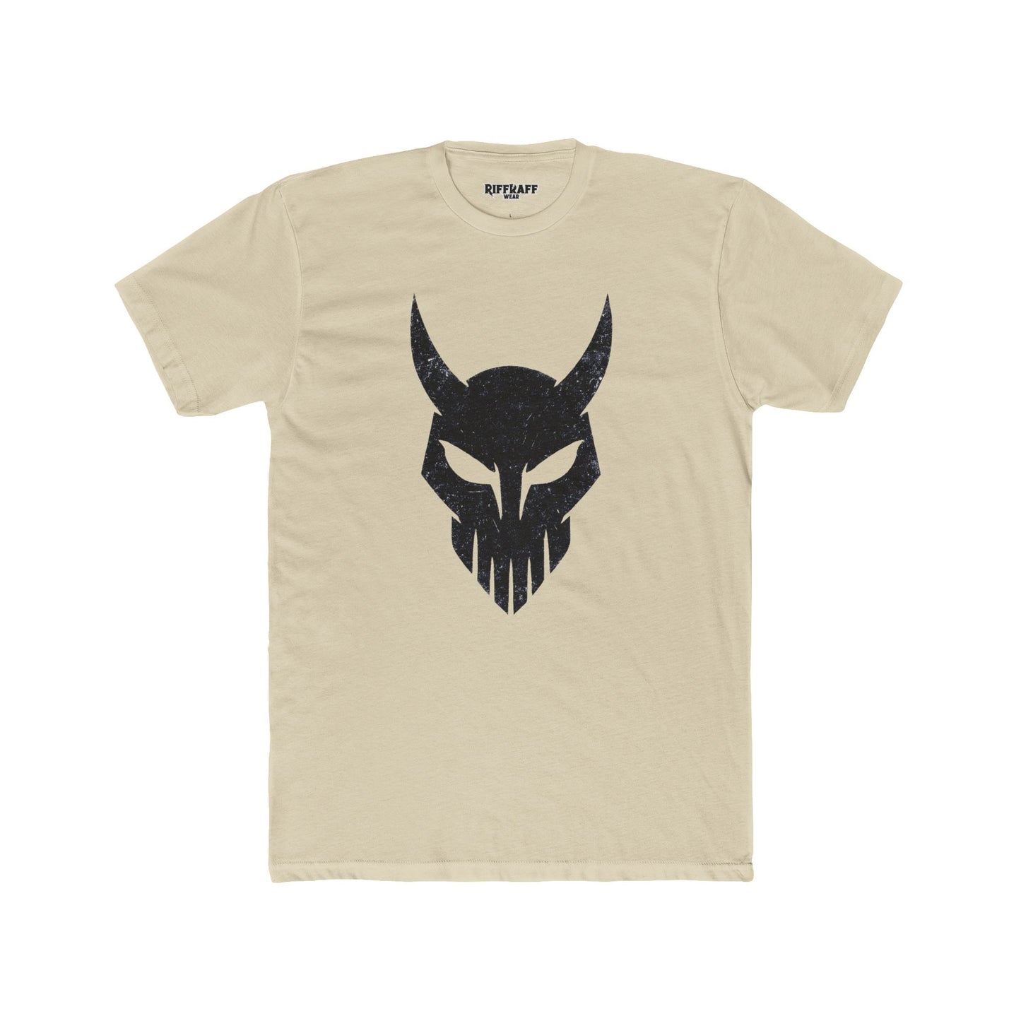 Bold Viking Skull Unisex Cotton Crew Tee - Graphic Tee for Casual Wear - Riff Raff Wear - Fitness