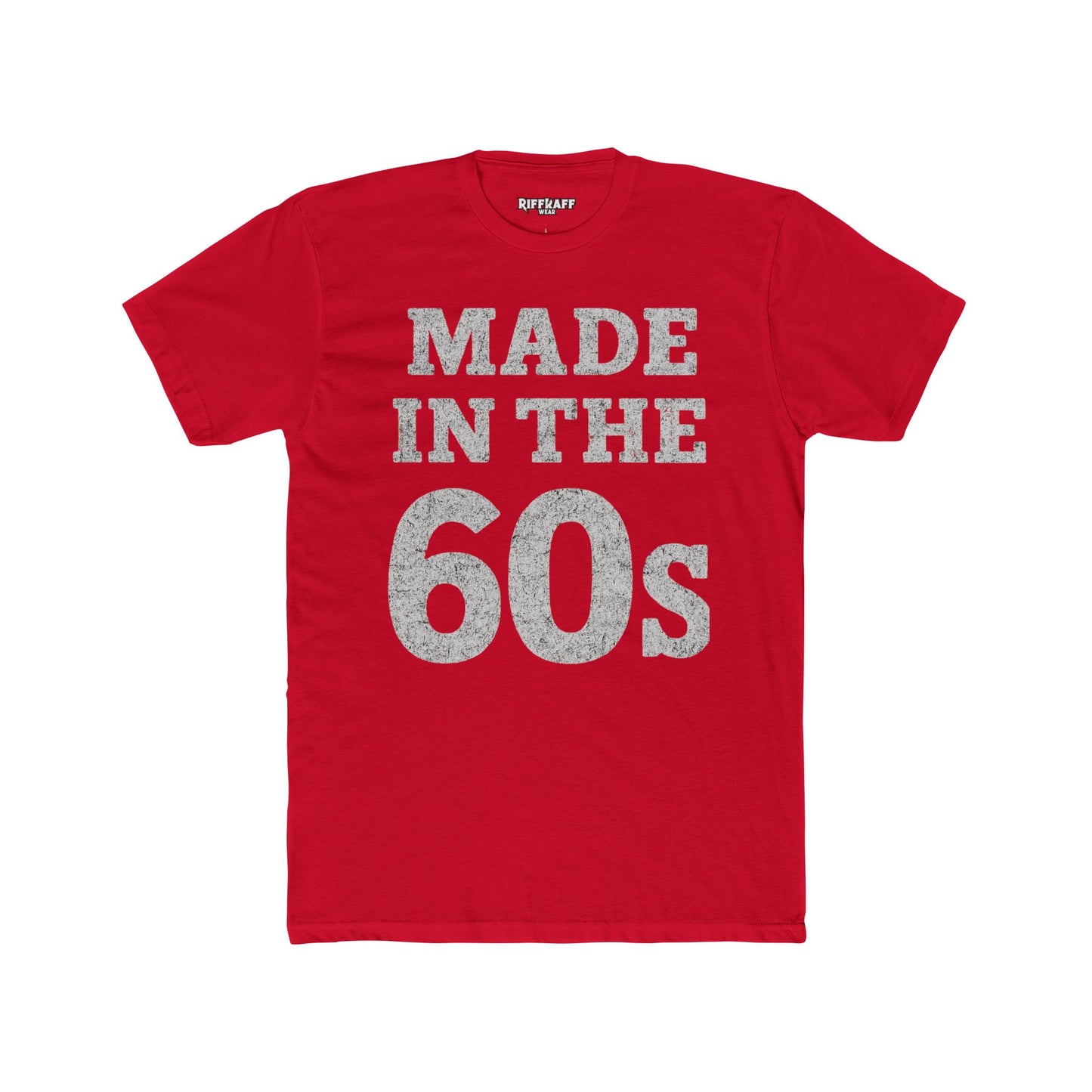 Vintage 60s Tee - Made in the 60s Cotton Crew T-Shirt for Nostalgic Wear - Riff Raff Wear