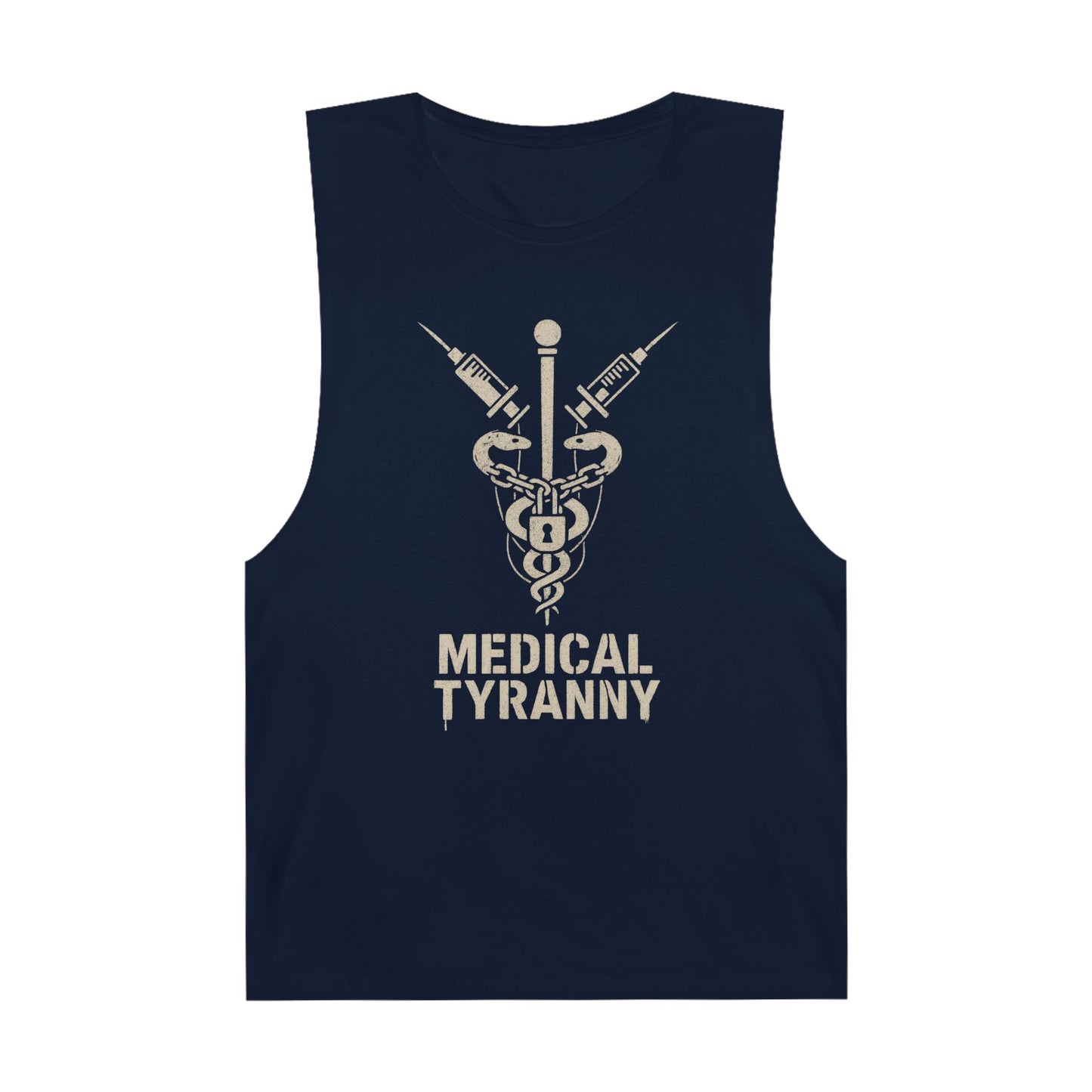 Unisex Medical Tyranny Tank - Bold Statement Tee for Healthcare Awareness - Riff Raff Wear
