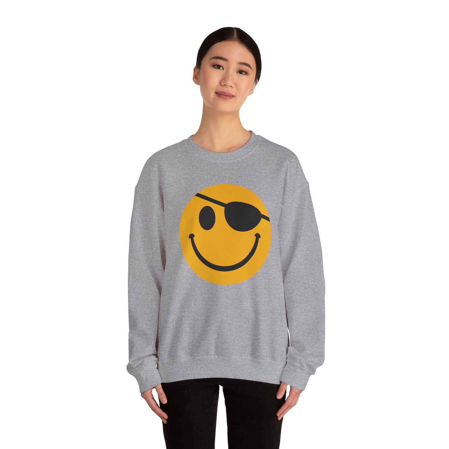 Pirate Smile Crewneck Sweatshirt - Unisex Heavy Blend - Riff Raff Wear