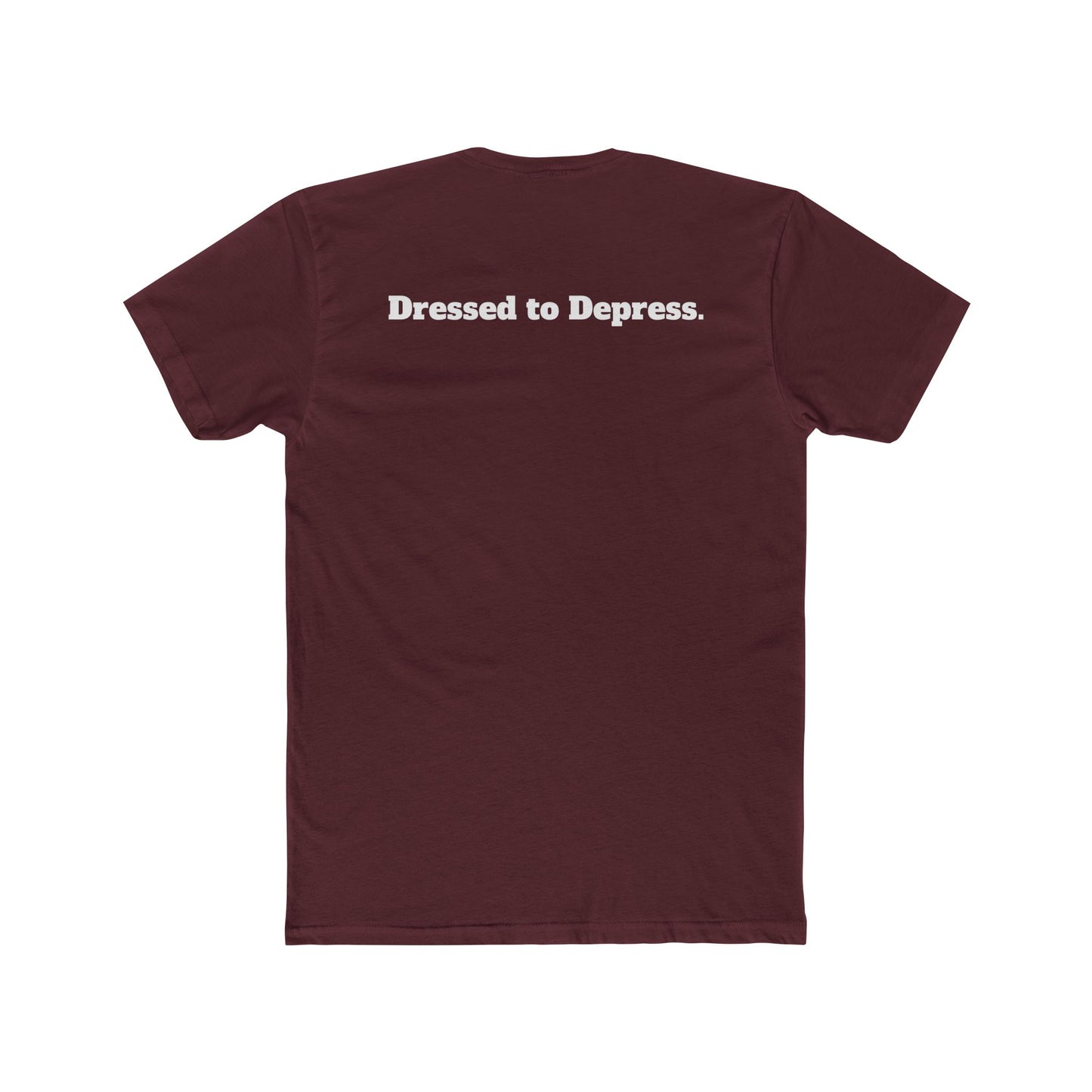 Unisex Cotton Crew Tee - Dressed to Depress Graphic T-Shirt for Casual Style - Riff Raff Wear