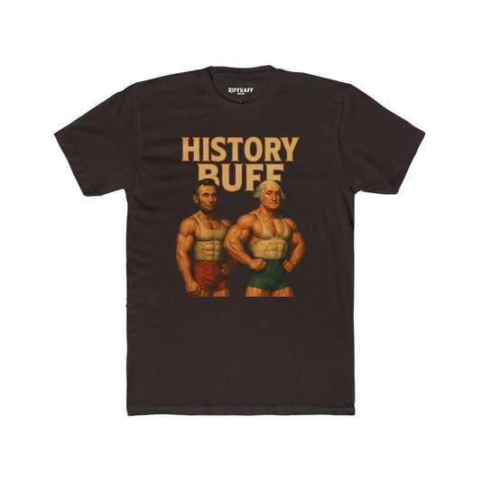 History Buff Unisex Cotton Crew Tee, Vintage Graphic T-Shirt, Gift for History Lovers, Casual Wear