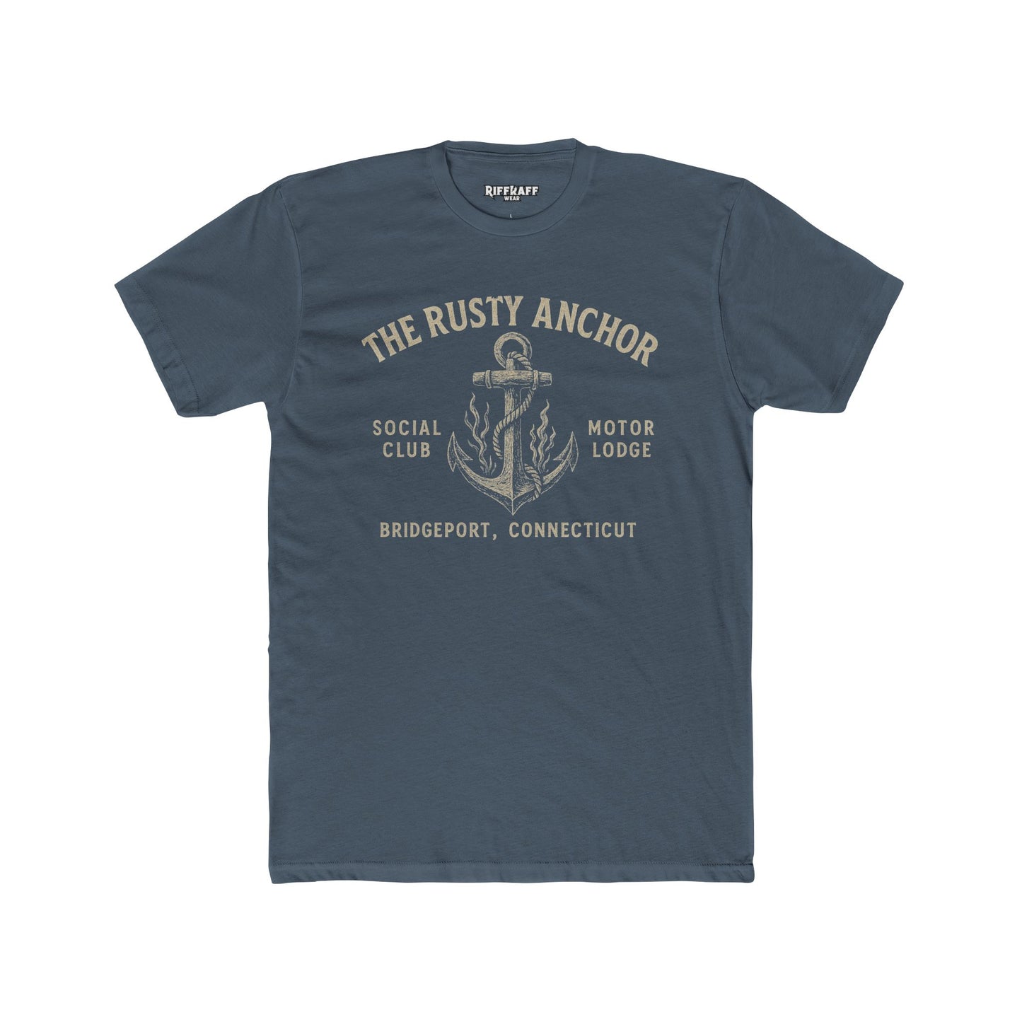 Rusty Anchor Unisex Cotton Crew Tee - Fun Nautical Humor Tee for Beach Lovers - Riff Raff Underground