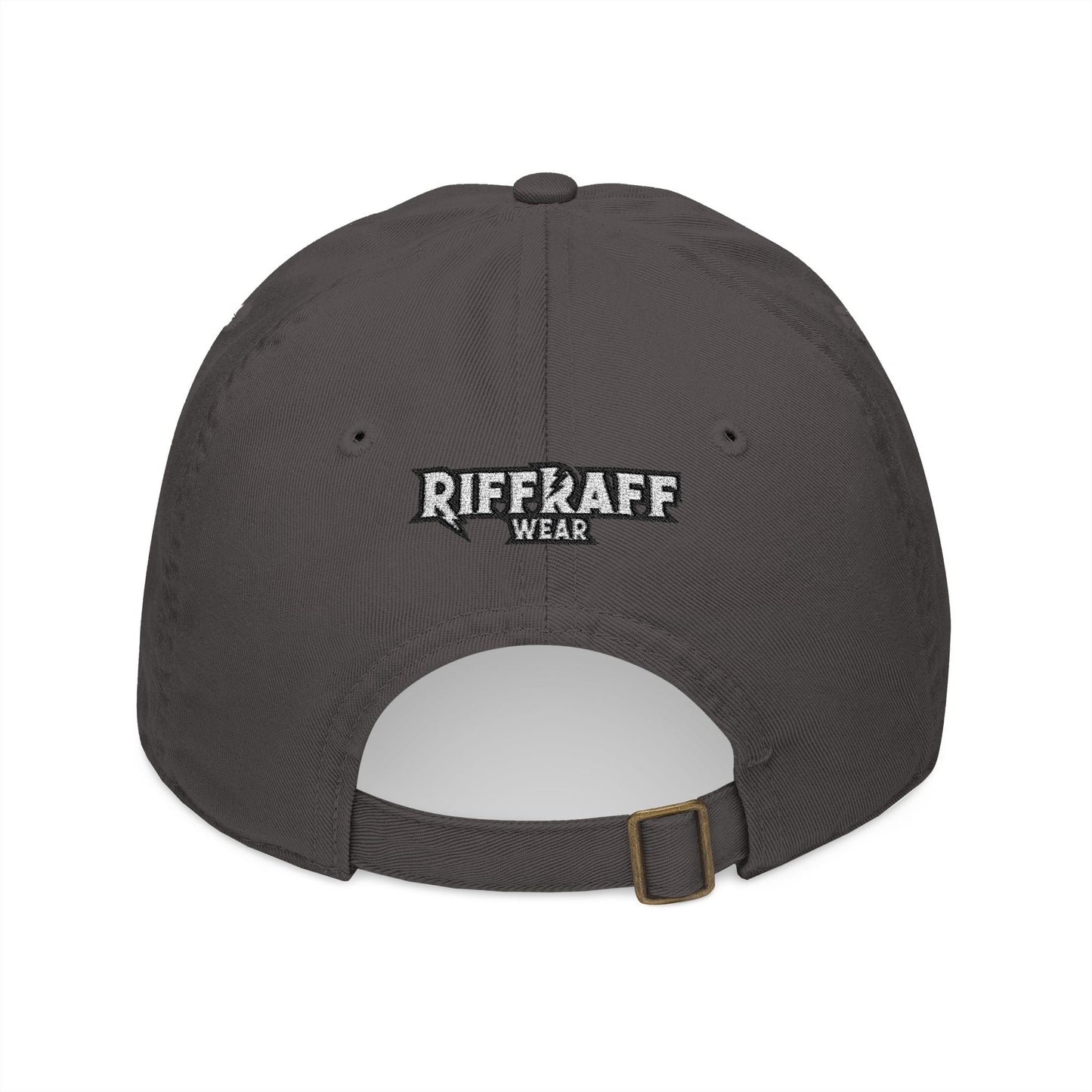 Thunderbolt Embroidered Organic Baseball Cap, Eco-Friendly Hat, Unique Riff Raff Wear