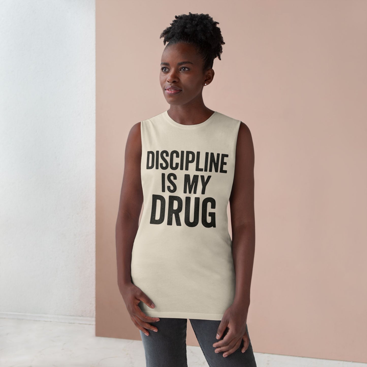 Discipline Is My Drug Unisex Tank Top - Motivational Fitness Apparel - Riff Raff Wear