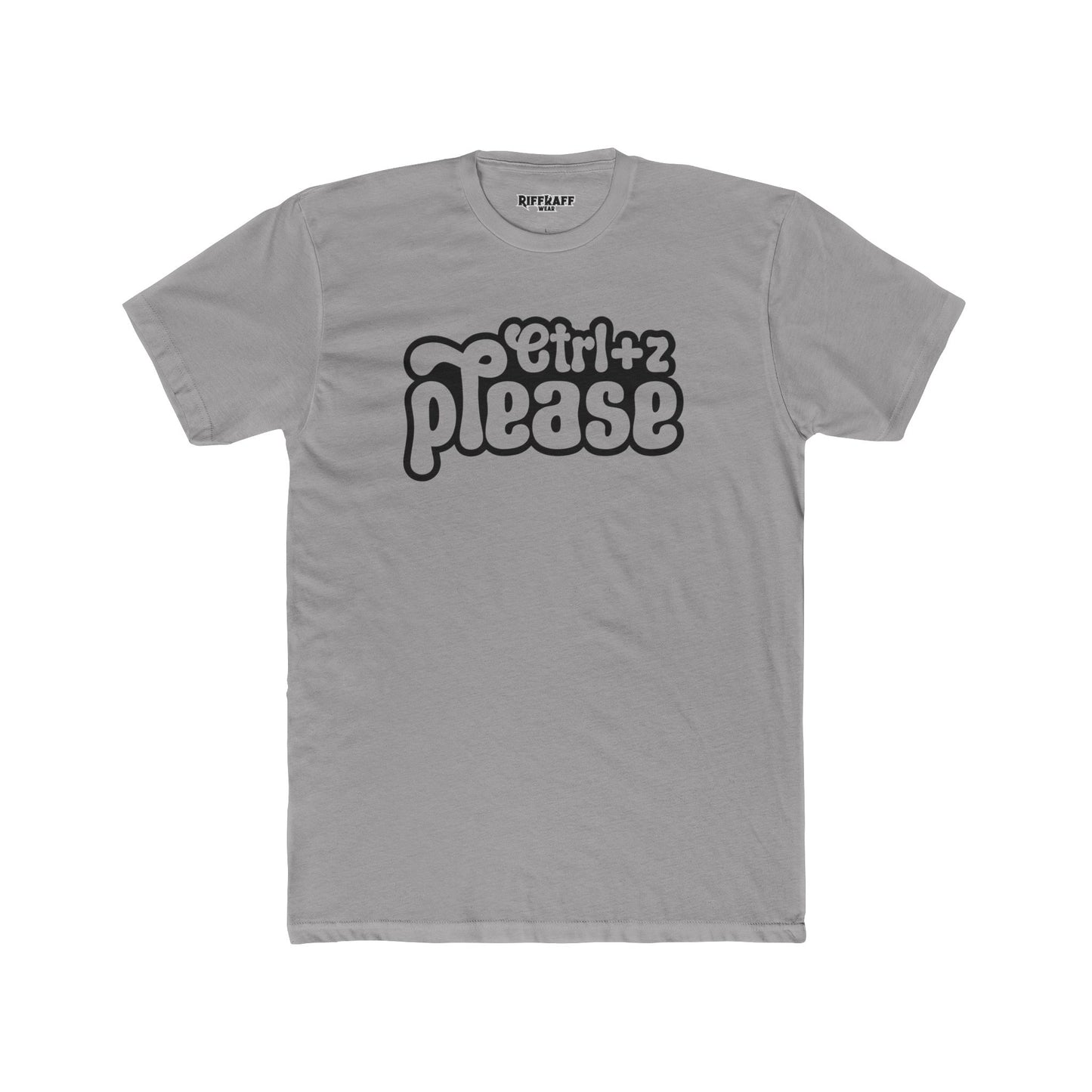 Retro Graphic Crew Tee - 'Ctrl+Z Please' - Riff Raff Wear