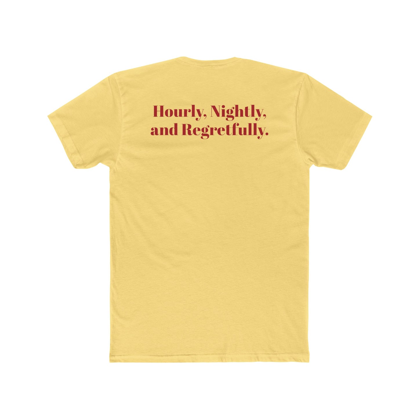 Vintage Starlight Motor Unisex Cotton Crew Tee - Hourly, Nightly, and Regretfully - Riff Raff Underground