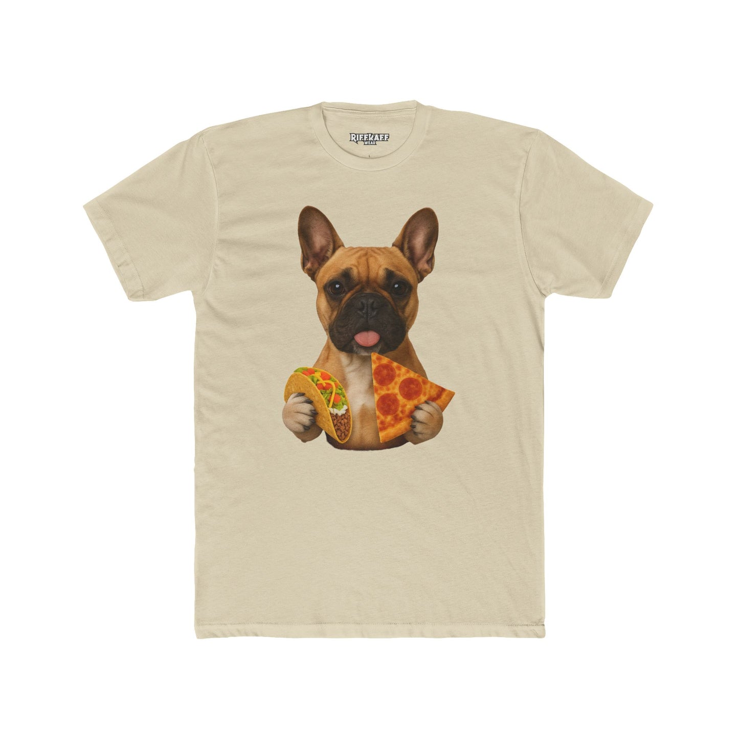 French Bulldog Foodie Unisex Cotton Crew Tee - Riff Raff Wear