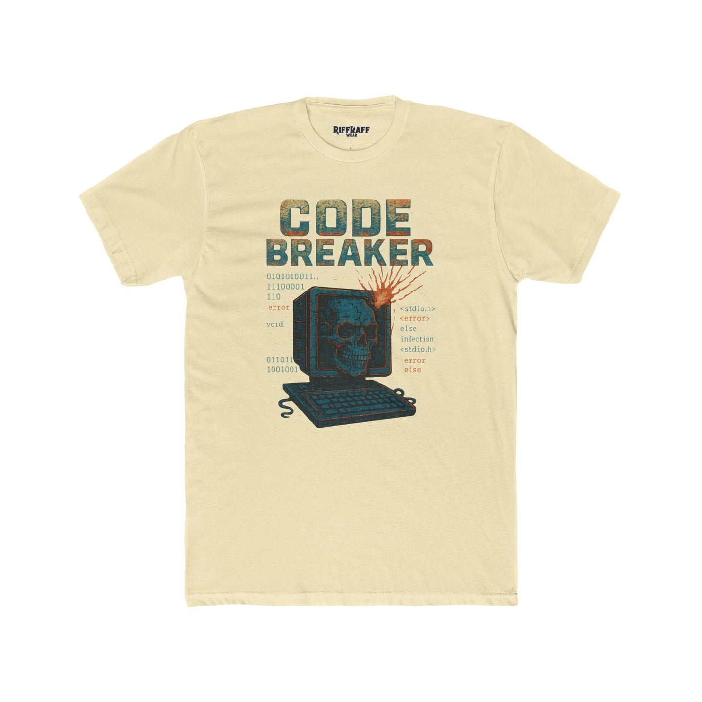 Unisex Cotton Crew Tee - Code Breaker Graphic Tee for Tech Lovers
