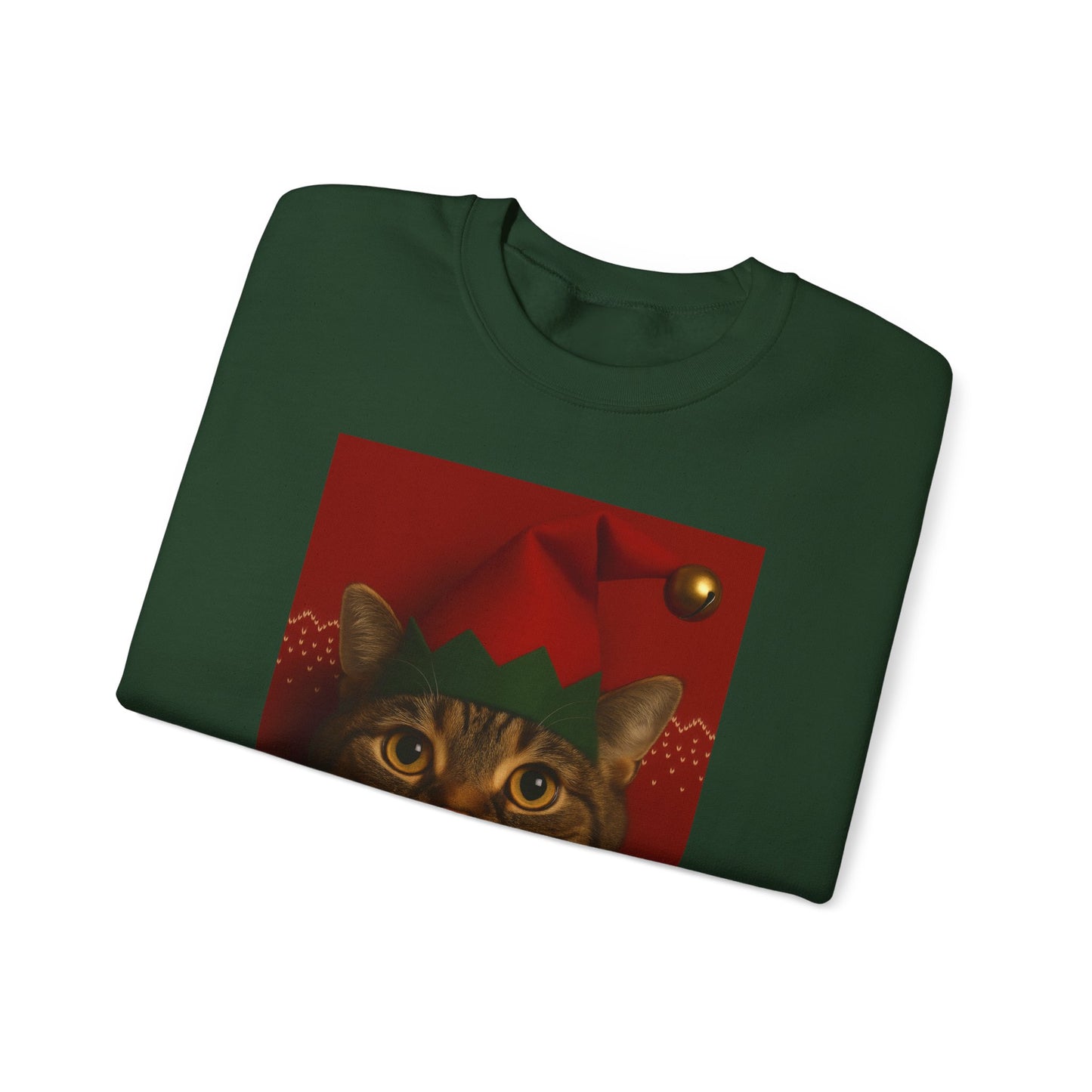 Cute Cat Christmas Sweatshirt, Holiday Sweater, Unisex Crewneck, Gift for Cat Lovers, Festive Apparel, Cozy Winter Wear - Riff Raff Wear