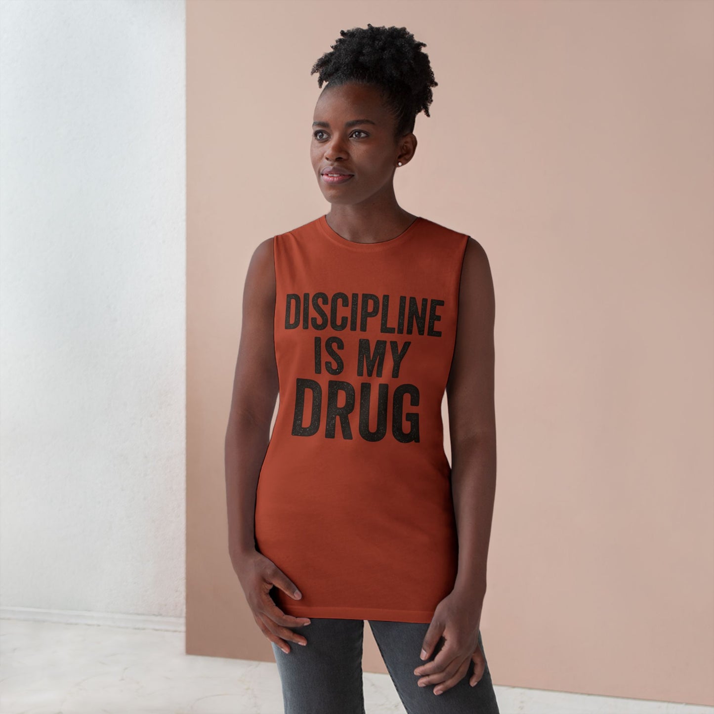 Discipline Is My Drug Unisex Tank Top - Motivational Fitness Apparel - Riff Raff Wear