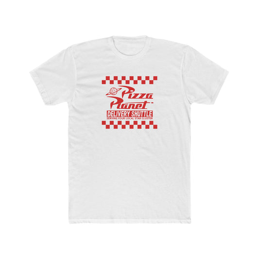 Pizza Planet Delivery Crew Tee - Unisex Cotton T-Shirt for Pizza Lovers - Riff Raff Wear