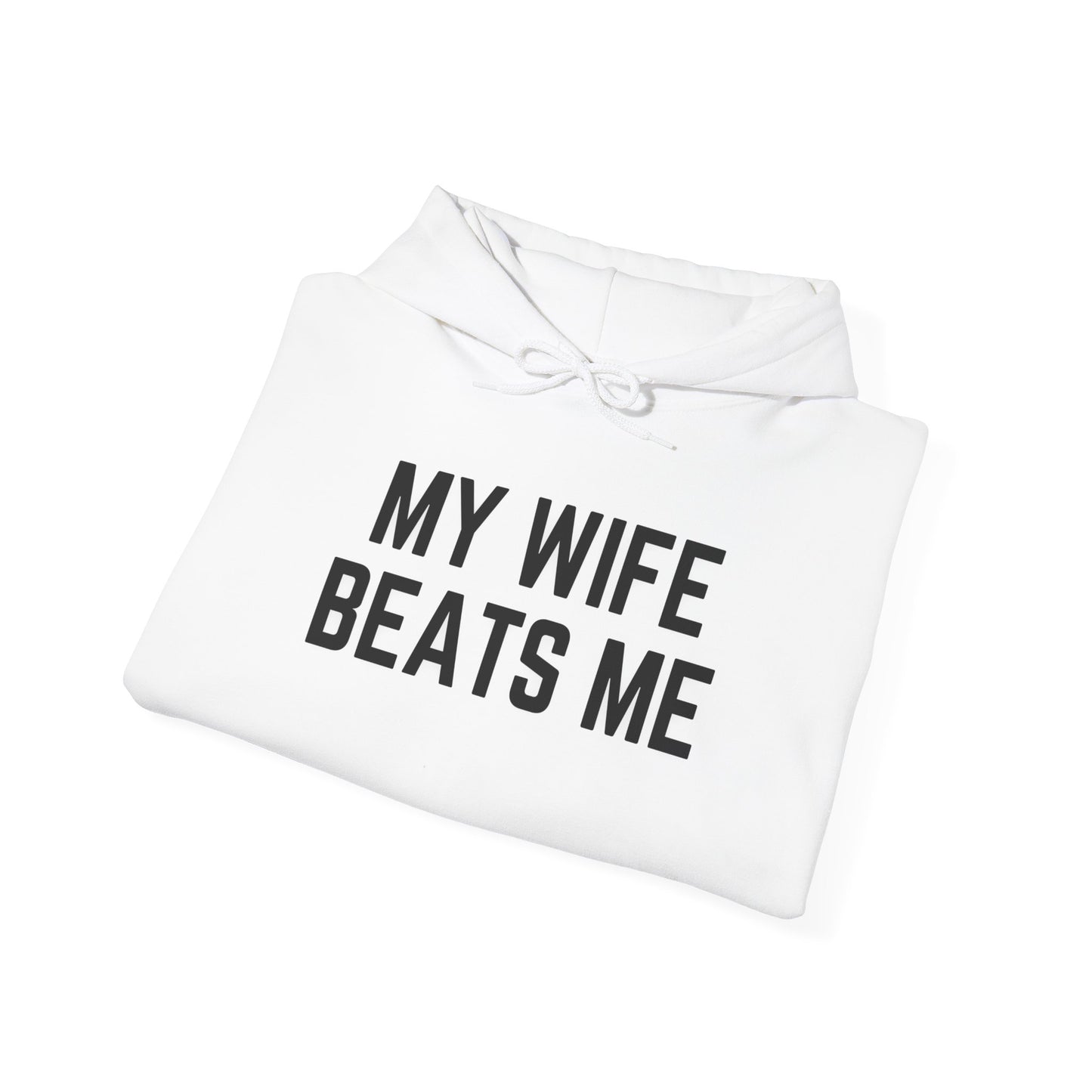 Funny Wife Humor Hoodie - Unisex Heavy Blend Sweatshirt for Couples - Riff Raff Wear