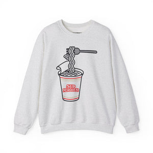 Parody Logo Series - Sup Nerdles? Instant Noodles Sweatshirt - Unisex Heavy Blend™ Crewneck - Riff Raff Wear