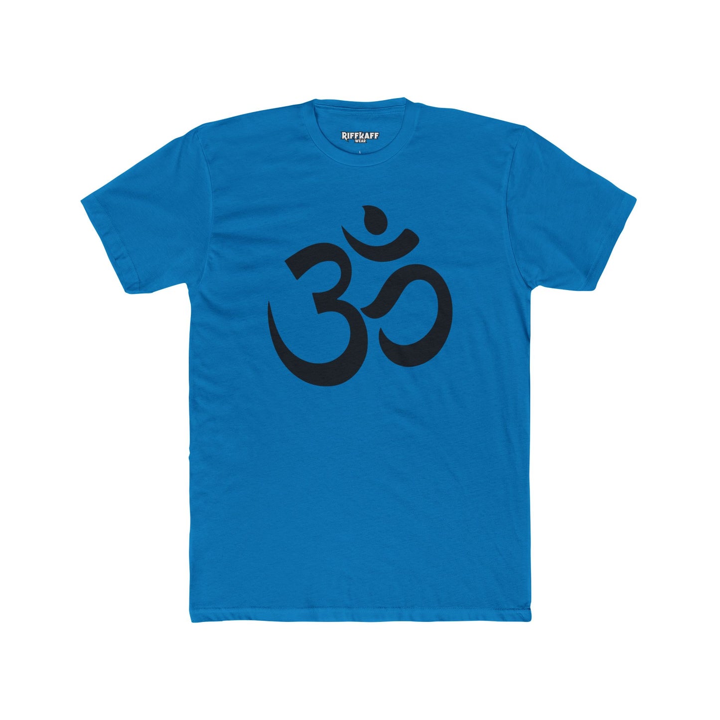Unisex Cotton Crew Tee - OM od Aum Symbol Spiritual - Riff Raff Wear