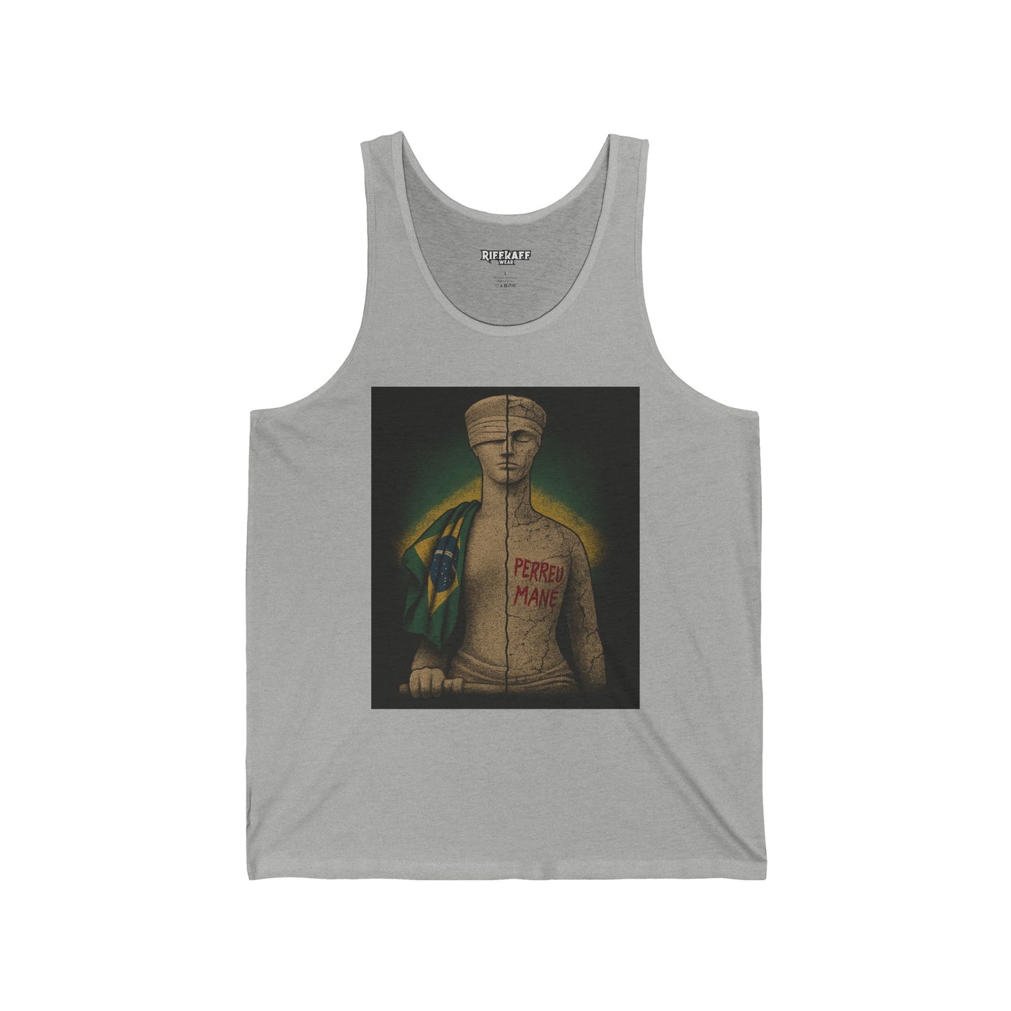 Peperoni Man Unisex Jersey Tank - Artistic Graphic Tee for Summer Vibes - Riff Raff Wear