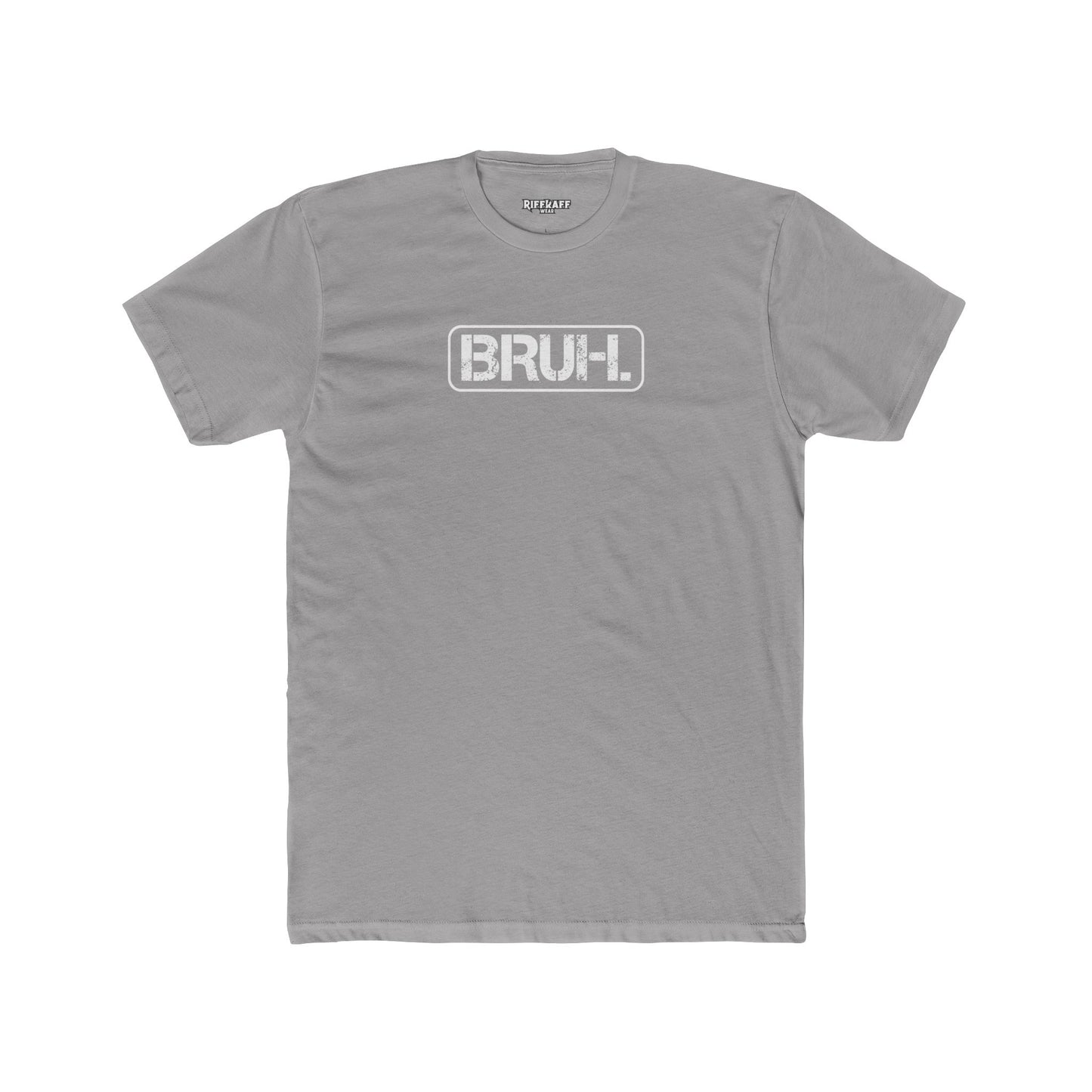 Unisex Cotton Crew Tee - Minimalist 'BRUH' Graphic T-Shirt for Casual Style - Riff Raff Wear