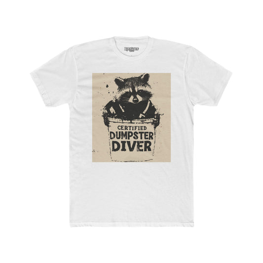 Certified Dumpster Diver Unisex Crew Tee, Funny Animal Shirt, Eco-Friendly Gift - Riff Raff Wear