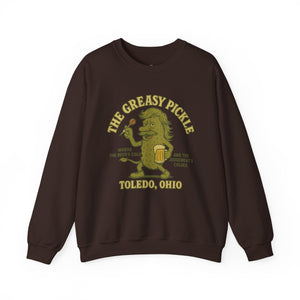 Greasy Pickle Crewneck Sweatshirt - Fun & Cozy Apparel for Beer Lovers - Riff Raff Wear