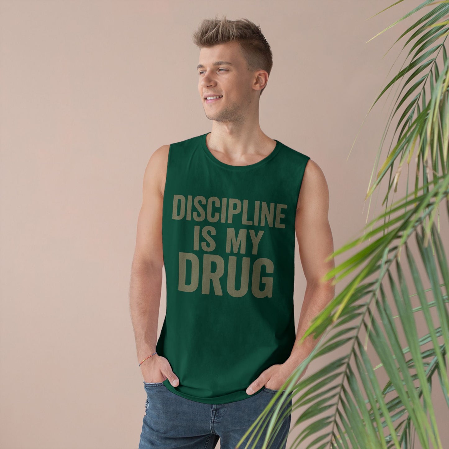 Discipline Is My Drug Unisex Tank Top - Motivational Fitness Apparel - Riff Raff Wear