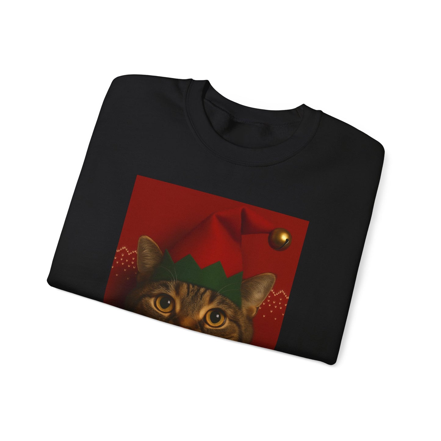 Cute Cat Christmas Sweatshirt, Holiday Sweater, Unisex Crewneck, Gift for Cat Lovers, Festive Apparel, Cozy Winter Wear - Riff Raff Wear