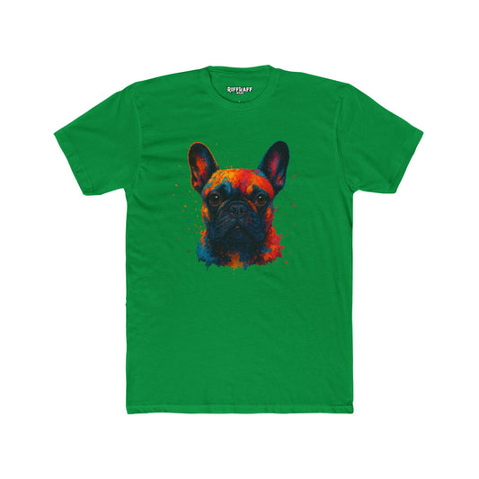 Colorful French Bulldog Unisex Cotton Crew Tee - Riff Raff Wear