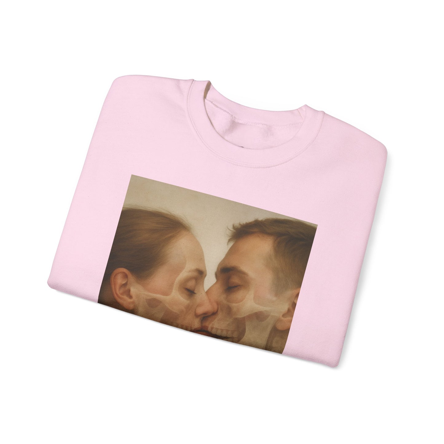 Romantic Skull Art Sweatshirt - Unisex Cozy Crewneck for Couples, Halloween, Gift Idea, Unique Sweatshirt, Trendy Layering - Riff Raff Wear