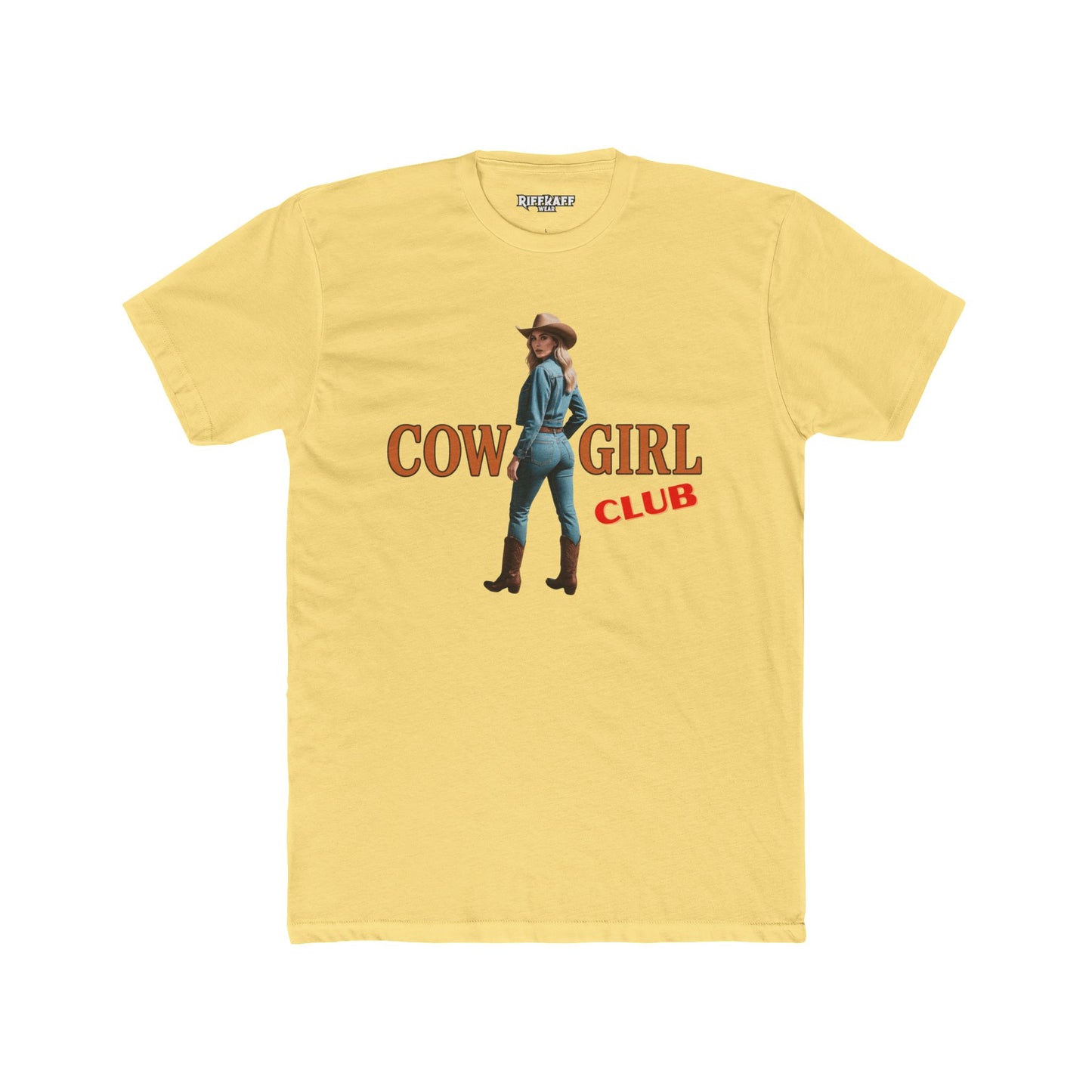 Vintage Cowgirl Graphic Unisex Cotton Crew Tee - Riff Raff Wear