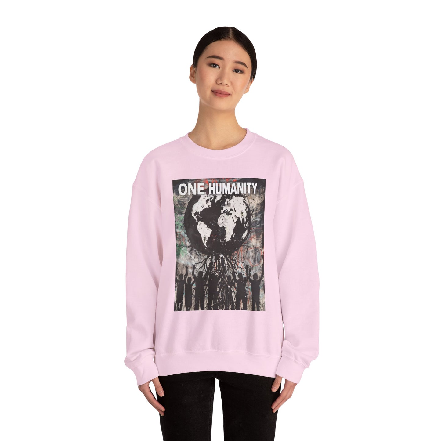 One Humanity Unisex Crewneck Sweatshirt - Comfortable & Stylish - Riff Raff Wear