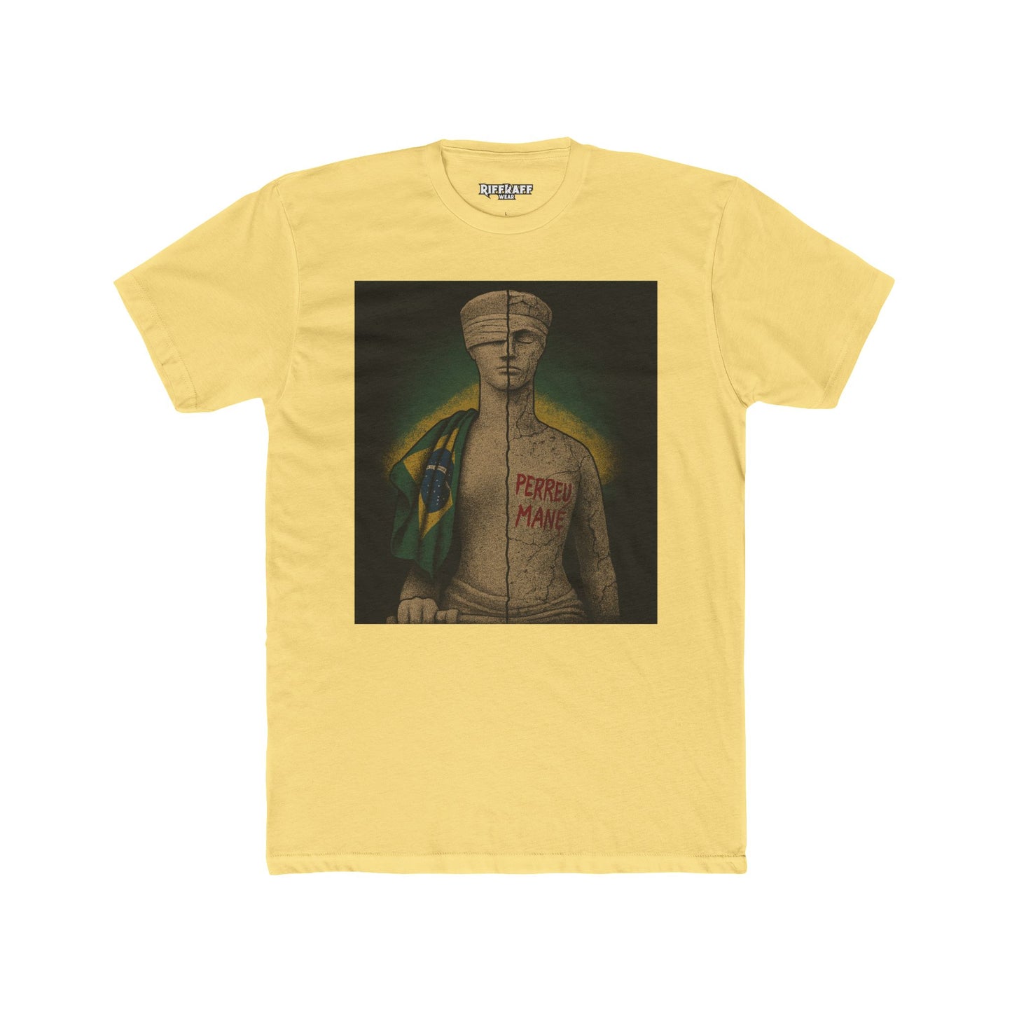 Brazilian Culture Unisex Cotton Crew Tee - Perreu Mane - Riff Raff Wear - Political Art