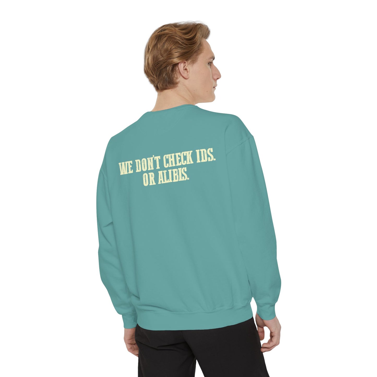 Funny Gator's Bar & Grill Sweatshirt | Unisex Garment-Dyed Crewneck - Riff Raff Wear