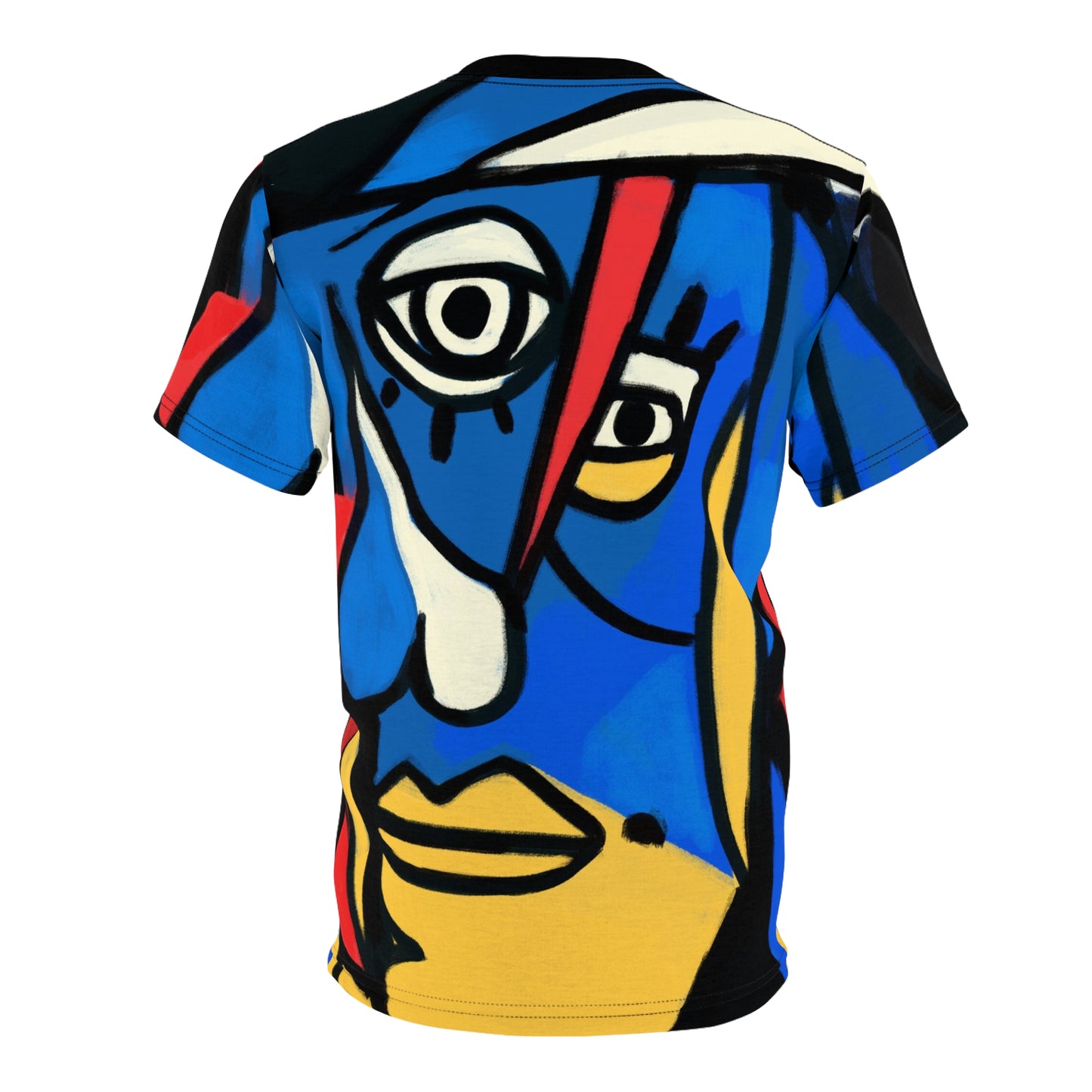 Artistic Unisex Cut & Sew Tee - Colorful Abstract Design for Creative Souls - Riff Raff Wear