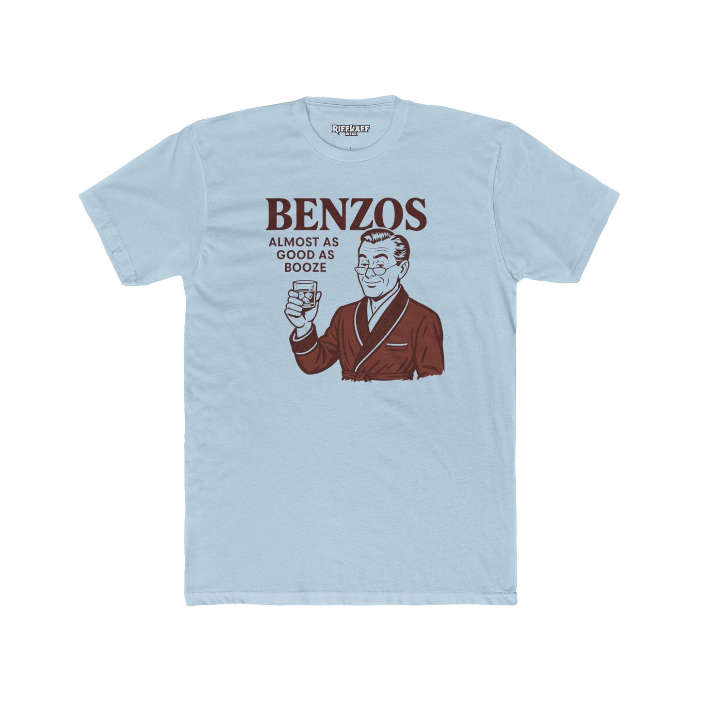 Unisex Cotton Crew Tee with 'BENZOS' - Perfect Med Merch - OverRx - Riff Raff Wear