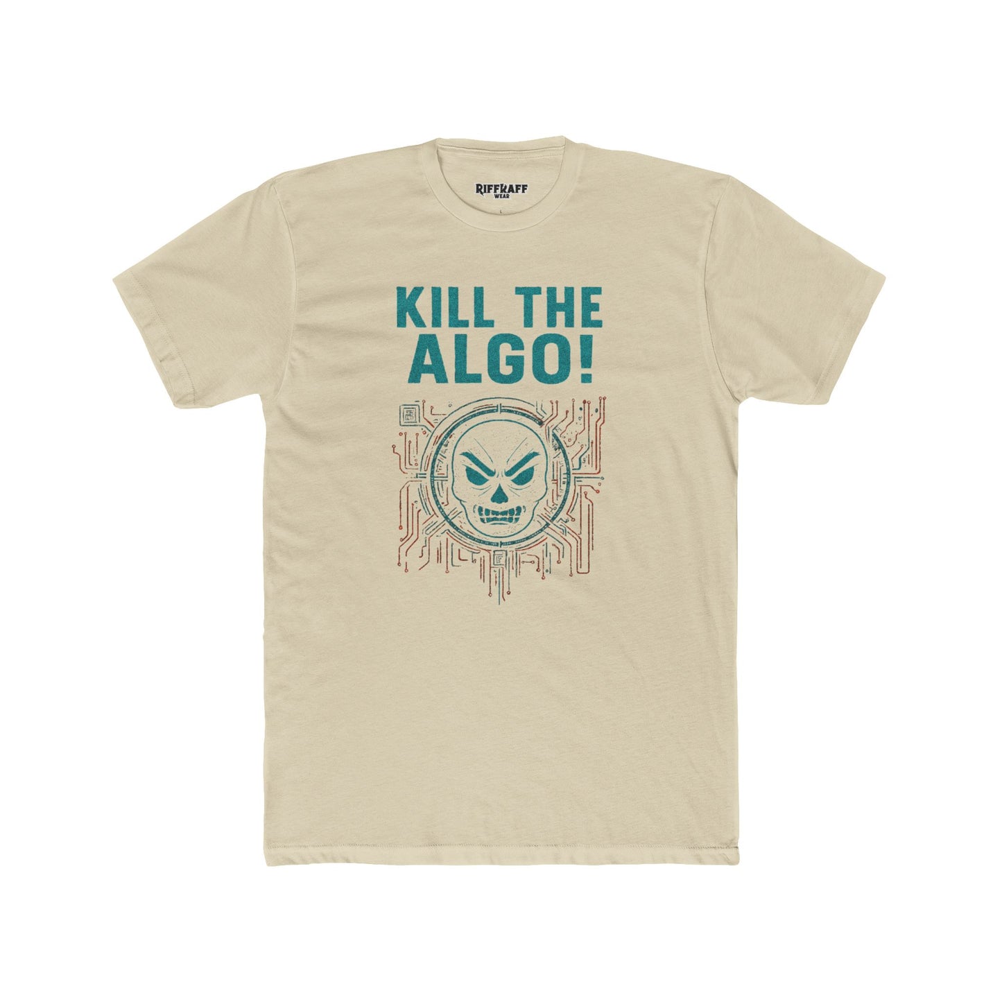 Unisex Cotton Crew Tee - "Kill the Algo!" Graphic T-Shirt for Tech Enthusiasts - Riff Raff Wear
