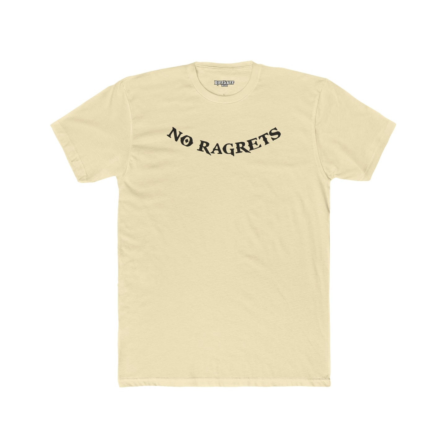 No Ragrets Unisex Cotton Crew Tee - Casual Graphic T-Shirt for Everyday Wear - Riff Raff Wear