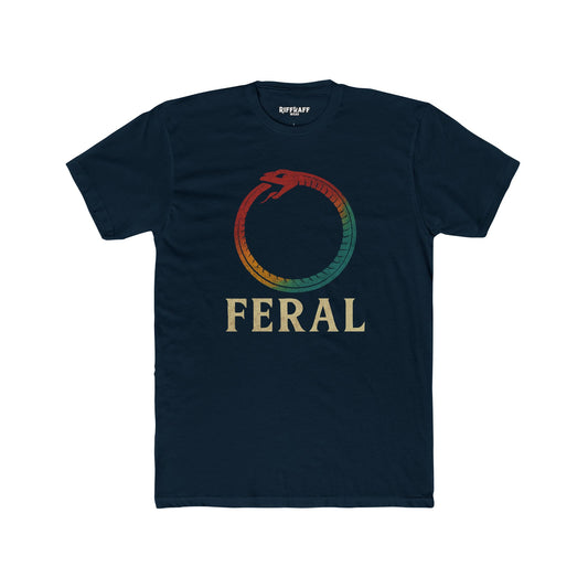 Feral Unisex Cotton Crew Tee – Nature-Inspired Graphic T-Shirt - Riff Raff Wear