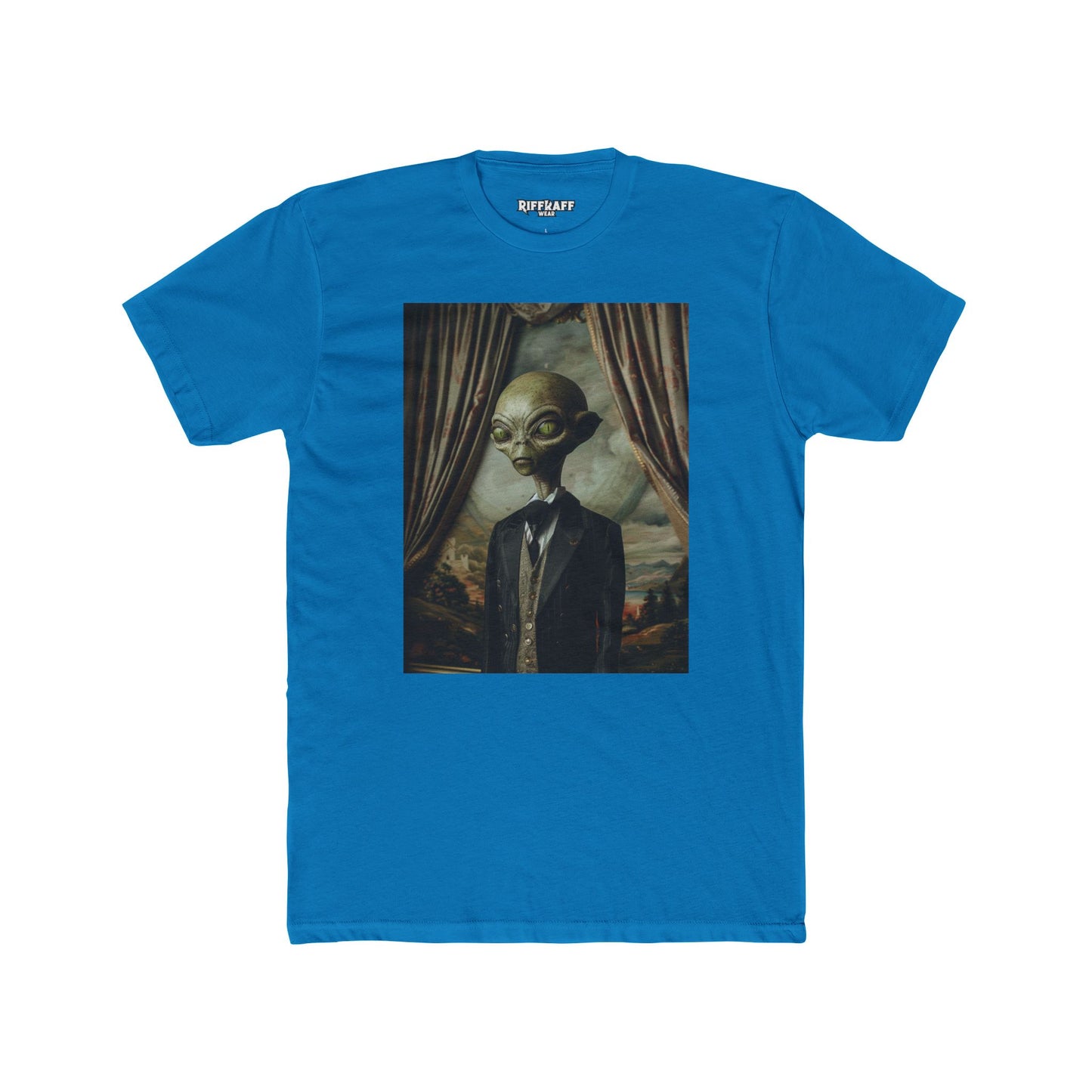 Alien Art Unisex Cotton Crew Tee - Stylish & Unique - Riff Raff Wear